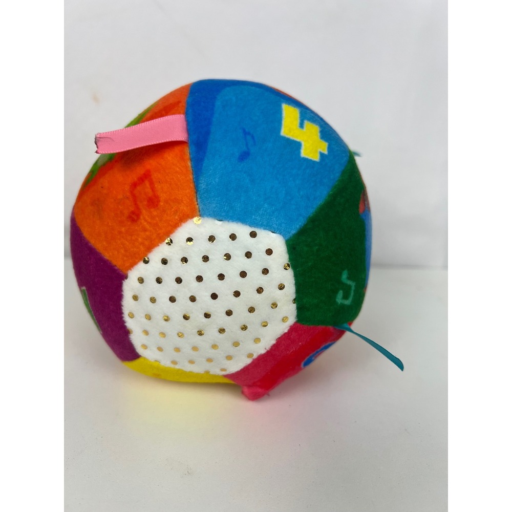 Ribbit 30+ Sounds & Songs Plush Activity Ball Multicolor Sensory Toy for Kids - Picture 6 of 8